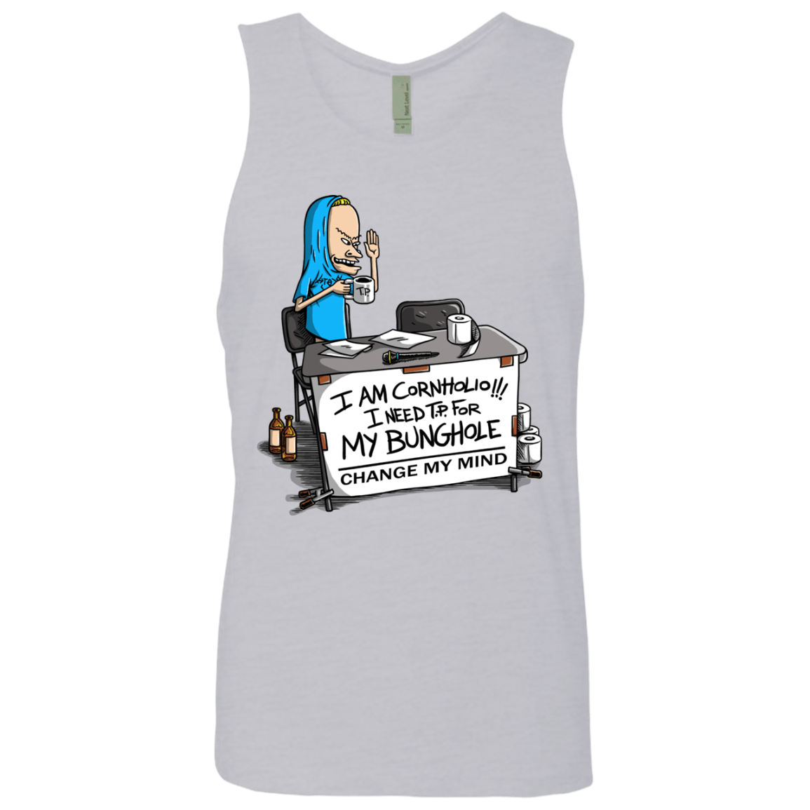 Beavis Change My Mind Men's Premium Tank Top