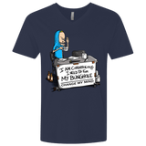 T-Shirts Midnight Navy / X-Small Beavis Change My Mind Men's Premium V-Neck