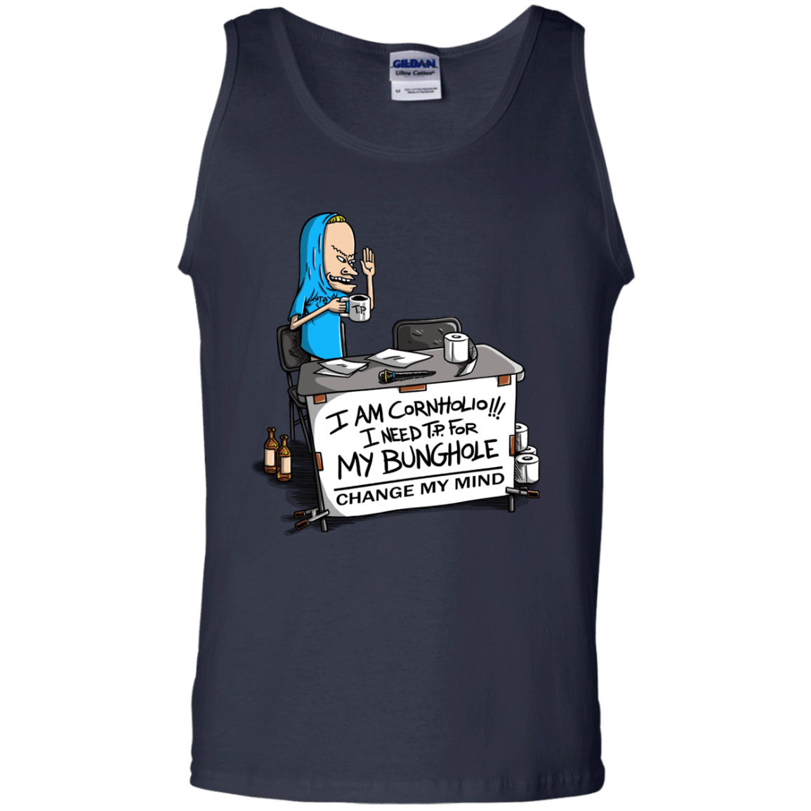 Beavis Change My Mind Men's Tank Top