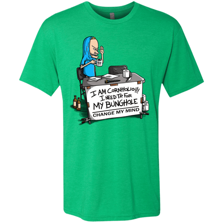 T-Shirts Envy / S Beavis Change My Mind Men's Triblend T-Shirt