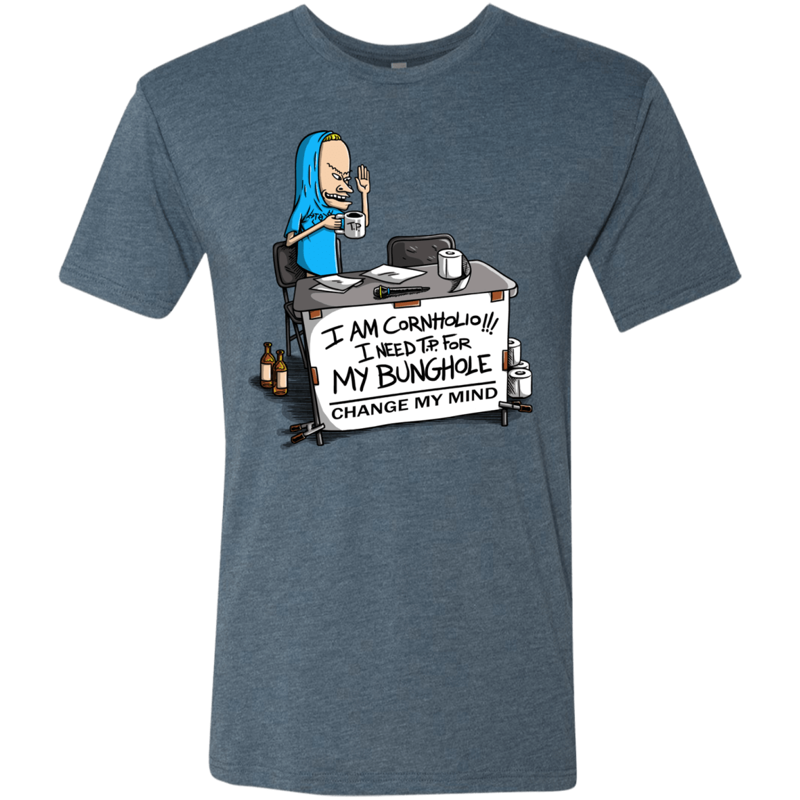 Beavis Change My Mind Men's Triblend T-Shirt