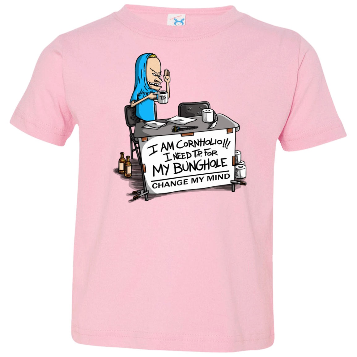 T-Shirts Pink / 2T Beavis Change My Mind Toddler Premium T-Shirt