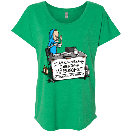 Beavis Change My Mind Triblend Dolman Sleeve