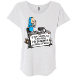 T-Shirts Heather White / X-Small Beavis Change My Mind Triblend Dolman Sleeve