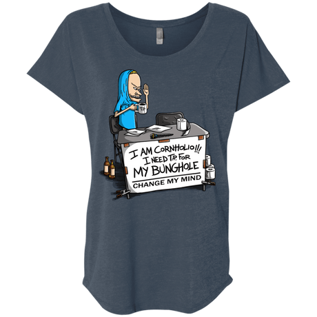 Beavis Change My Mind Triblend Dolman Sleeve