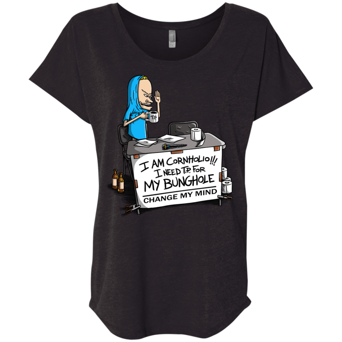 Beavis Change My Mind Triblend Dolman Sleeve