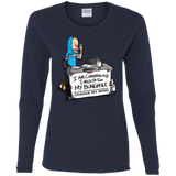 T-Shirts Navy / S Beavis Change My Mind Women's Long Sleeve T-Shirt