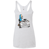 T-Shirts Heather White / X-Small Beavis Change My Mind Women's Triblend Racerback Tank