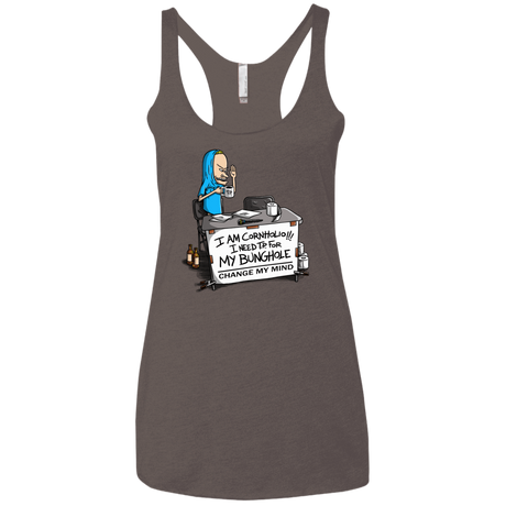 T-Shirts Macchiato / X-Small Beavis Change My Mind Women's Triblend Racerback Tank