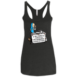 T-Shirts Vintage Black / X-Small Beavis Change My Mind Women's Triblend Racerback Tank