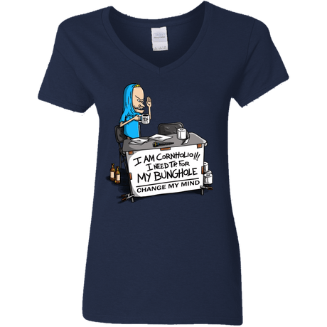 Beavis Change My Mind Women's V-Neck T-Shirt