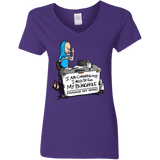 T-Shirts Purple / S Beavis Change My Mind Women's V-Neck T-Shirt