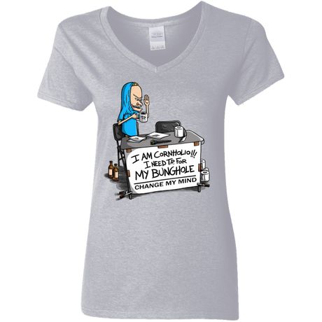 Beavis Change My Mind Women's V-Neck T-Shirt