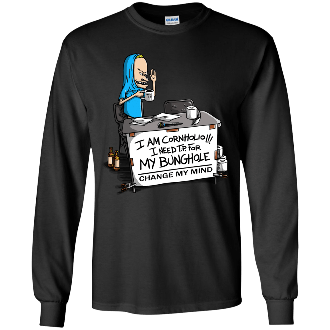 Beavis Change My Mind Youth Long Sleeve T-Shirt