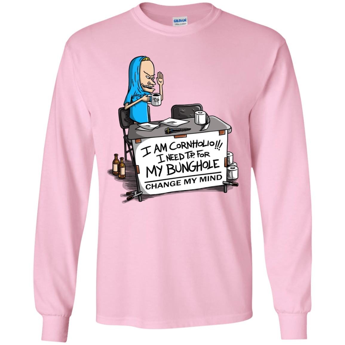 Beavis Change My Mind Youth Long Sleeve T-Shirt