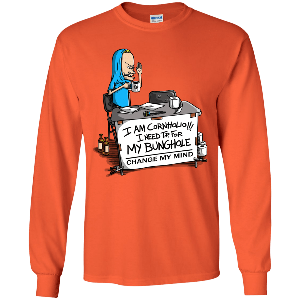 Beavis Change My Mind Youth Long Sleeve T-Shirt