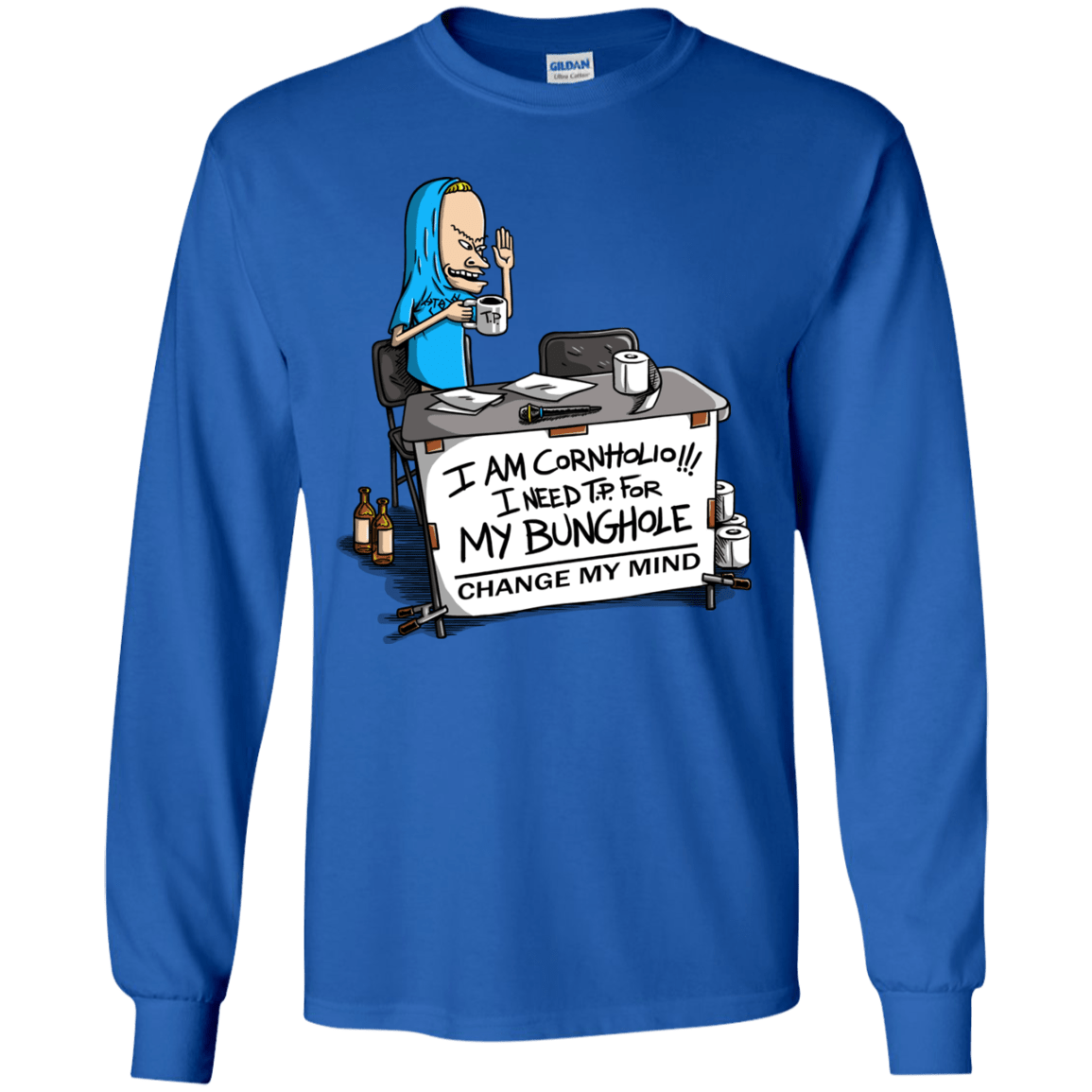 Beavis Change My Mind Youth Long Sleeve T-Shirt