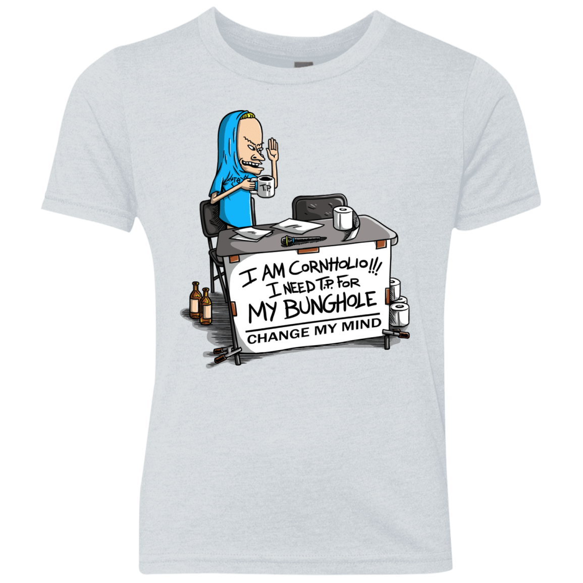 Beavis Change My Mind Youth Triblend T-Shirt