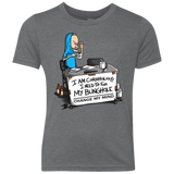 T-Shirts Premium Heather / YXS Beavis Change My Mind Youth Triblend T-Shirt