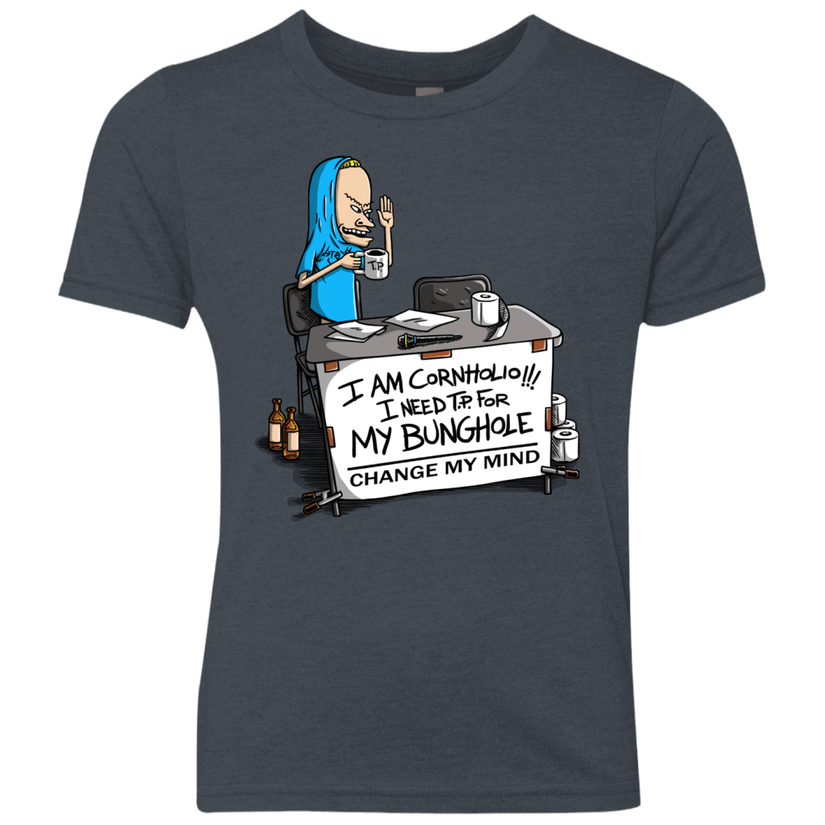 Beavis Change My Mind Youth Triblend T-Shirt