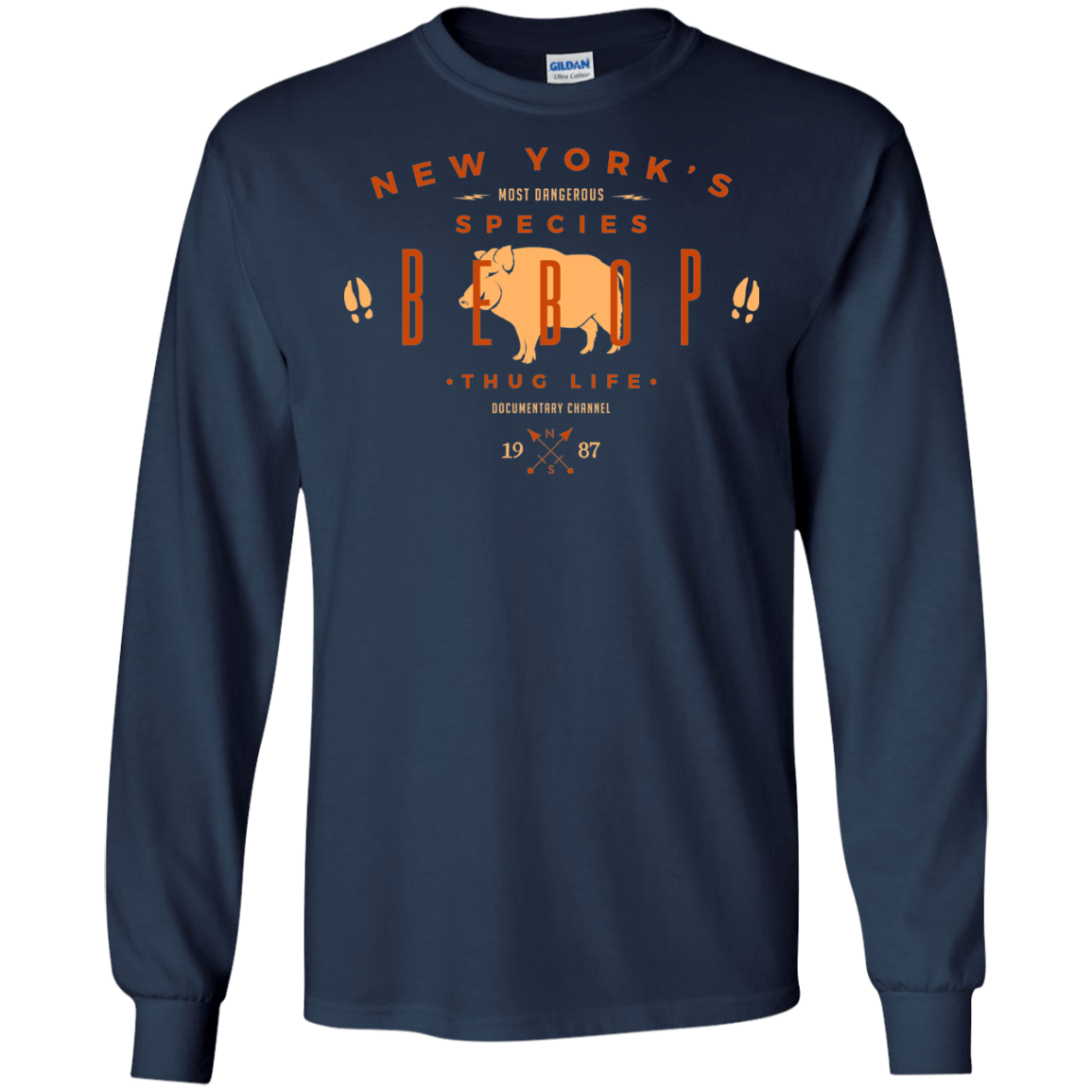 T-Shirts Navy / S BEBOP Men's Long Sleeve T-Shirt