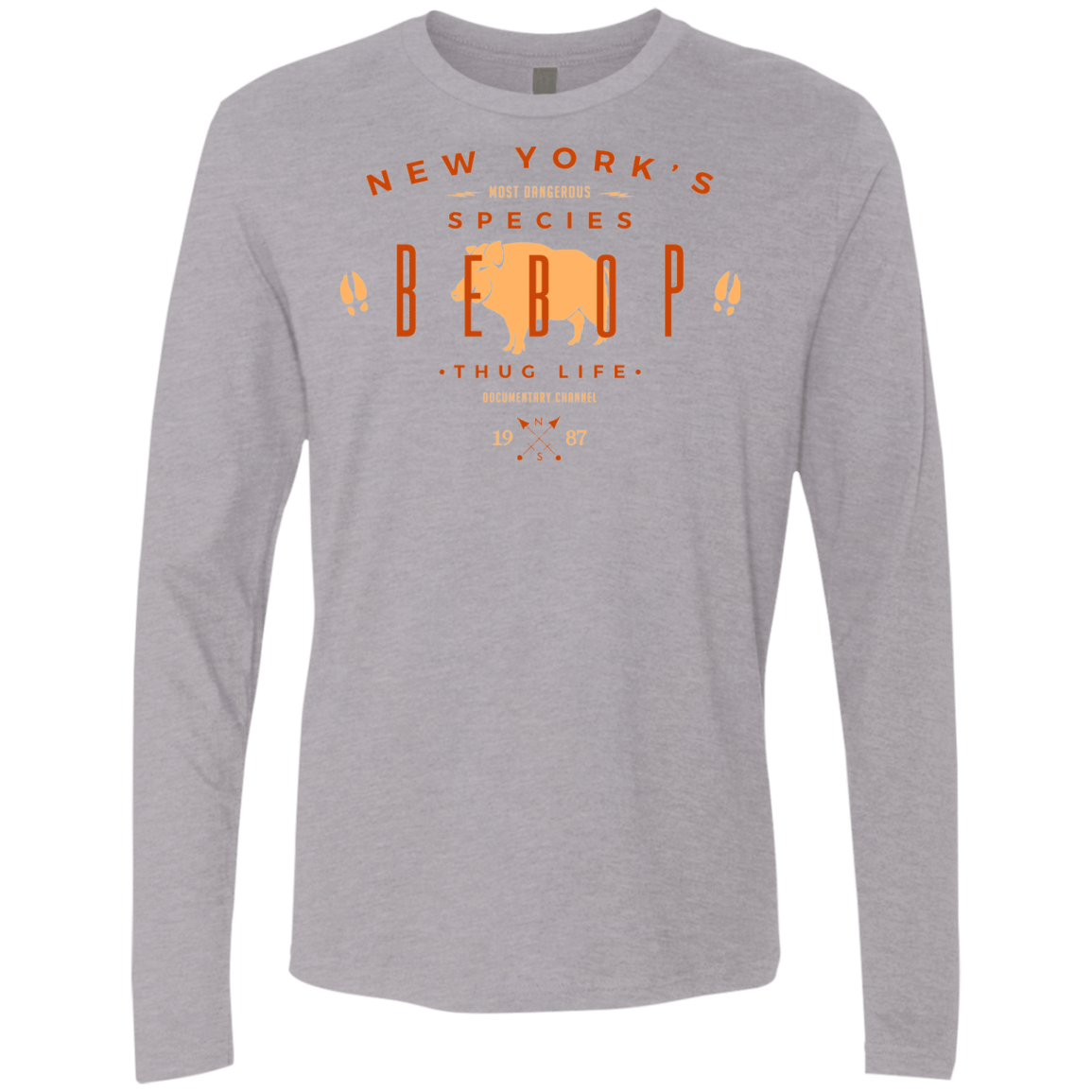 T-Shirts Heather Grey / S BEBOP Men's Premium Long Sleeve