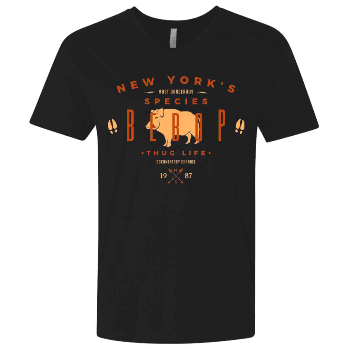 T-Shirts Black / X-Small BEBOP Men's Premium V-Neck