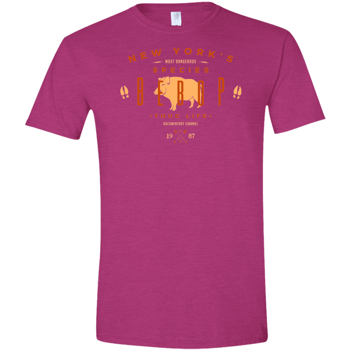 T-Shirts Antique Heliconia / S BEBOP Men's Semi-Fitted Softstyle