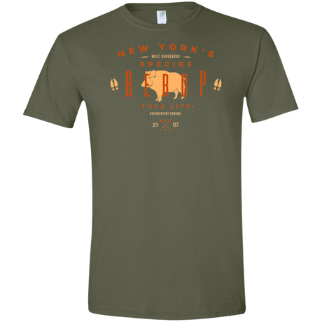 T-Shirts Military Green / S BEBOP Men's Semi-Fitted Softstyle