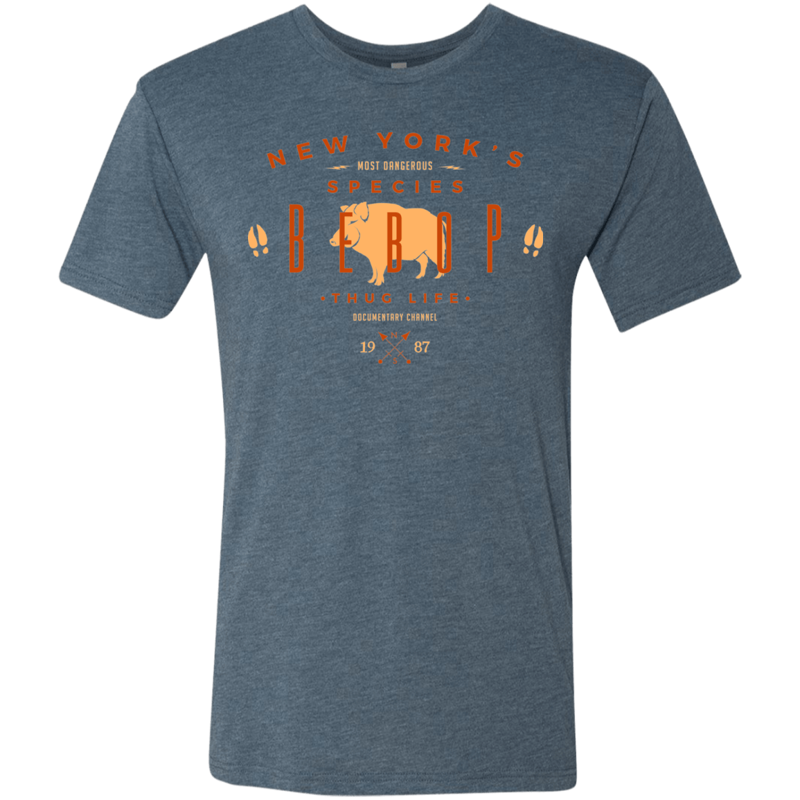 T-Shirts Indigo / S BEBOP Men's Triblend T-Shirt