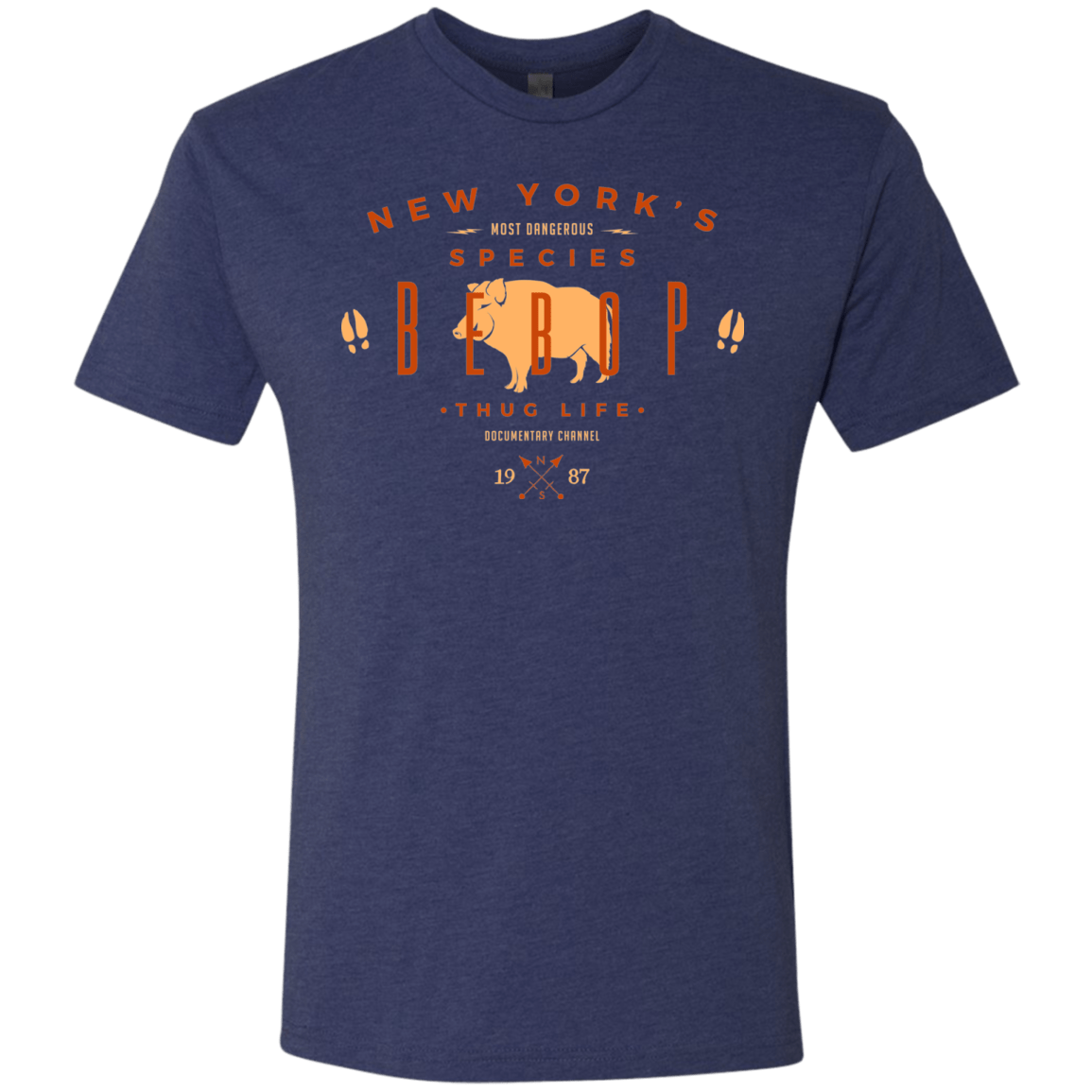 T-Shirts Vintage Navy / S BEBOP Men's Triblend T-Shirt