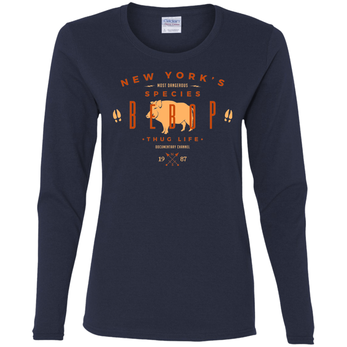 T-Shirts Navy / S BEBOP Women's Long Sleeve T-Shirt