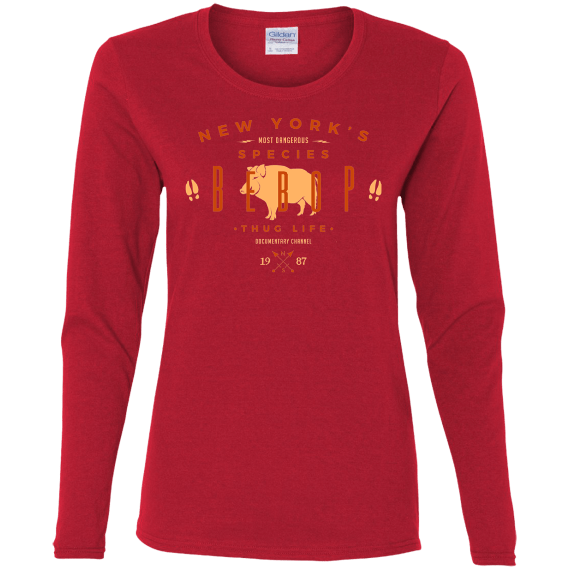 T-Shirts Red / S BEBOP Women's Long Sleeve T-Shirt