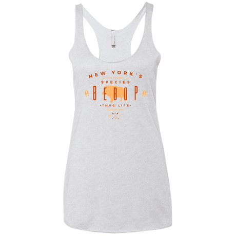 T-Shirts Heather White / X-Small BEBOP Women's Triblend Racerback Tank
