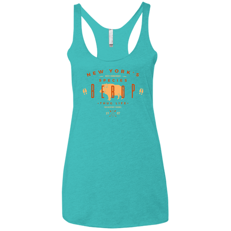 T-Shirts Tahiti Blue / X-Small BEBOP Women's Triblend Racerback Tank