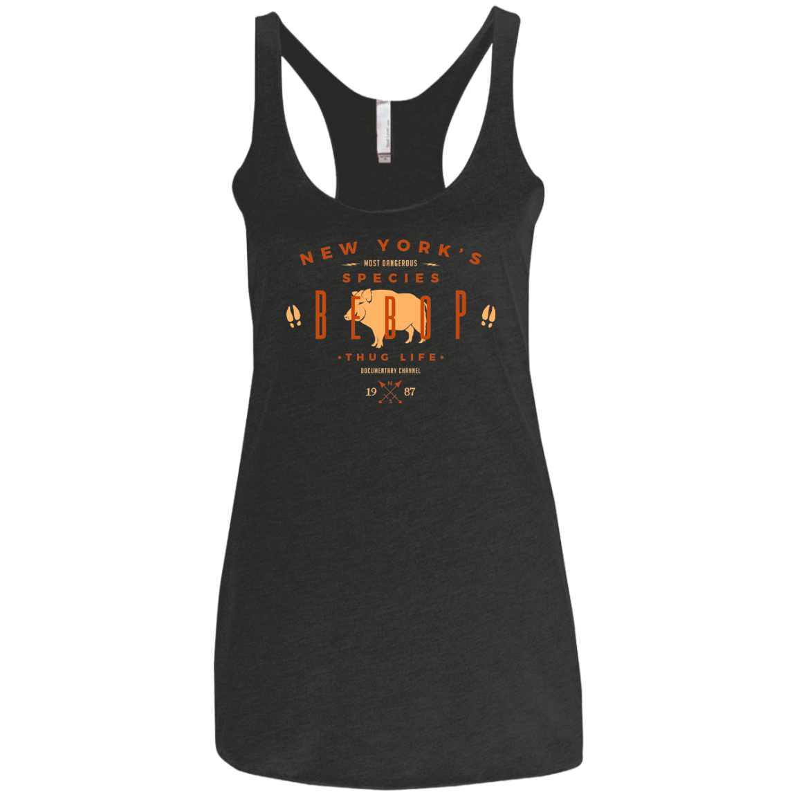 T-Shirts Vintage Black / X-Small BEBOP Women's Triblend Racerback Tank