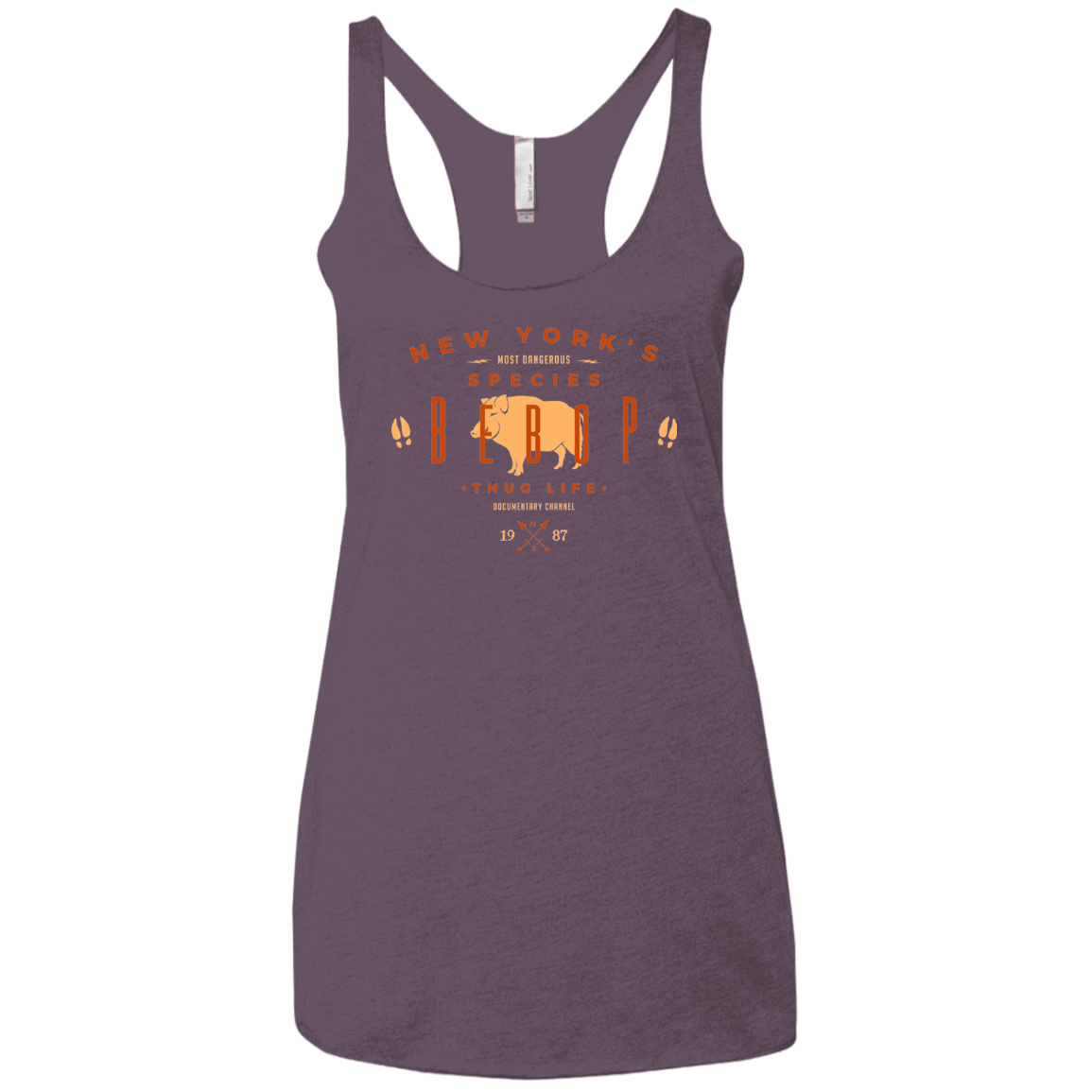 T-Shirts Vintage Purple / X-Small BEBOP Women's Triblend Racerback Tank