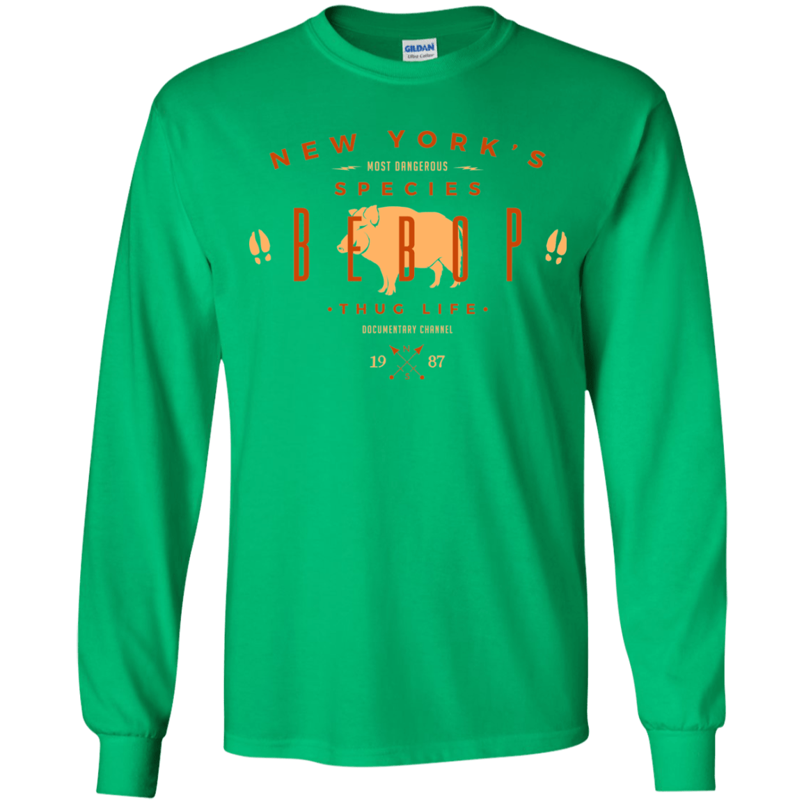 T-Shirts Irish Green / YS BEBOP Youth Long Sleeve T-Shirt