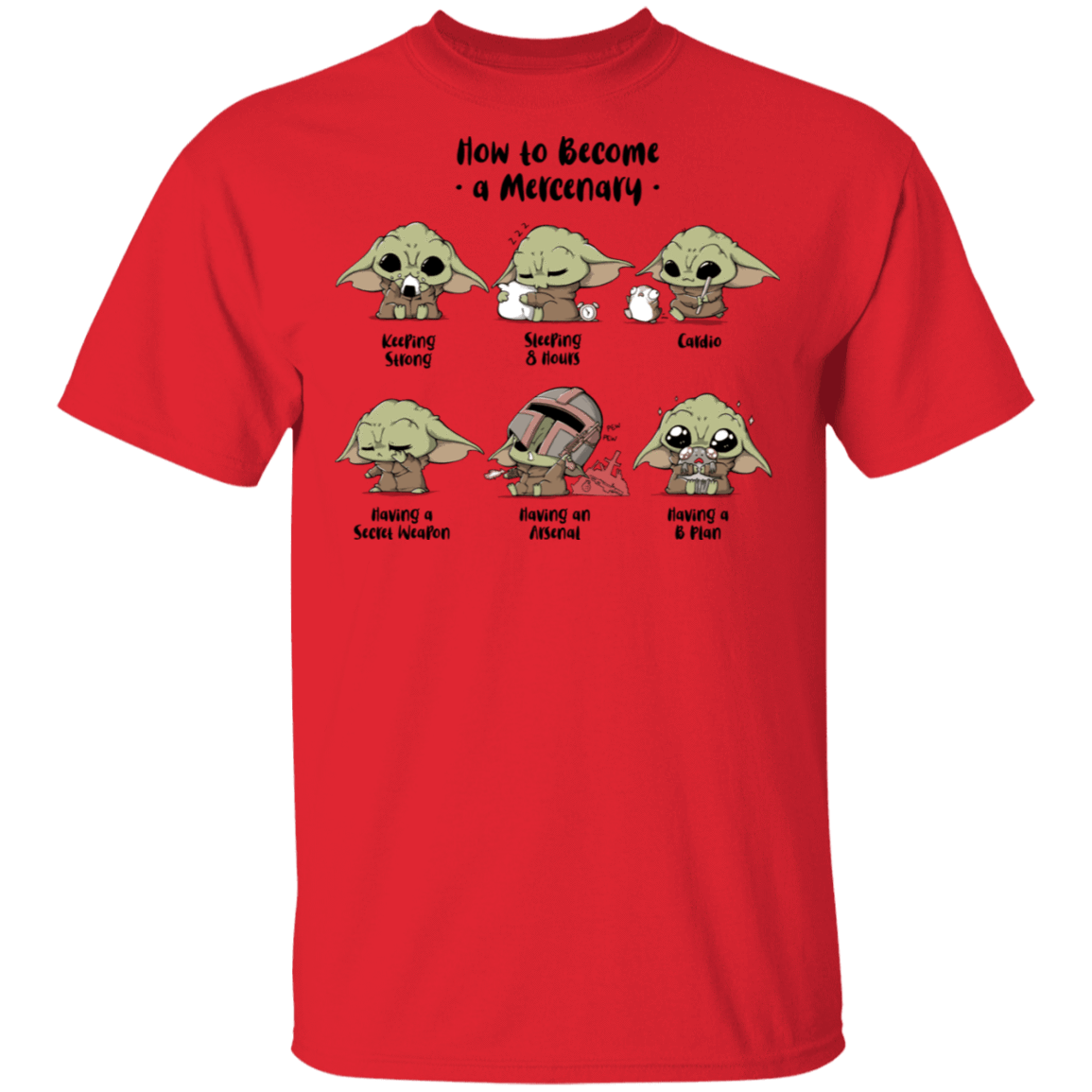 T-Shirts Red / S Become A Mercenary T-Shirt