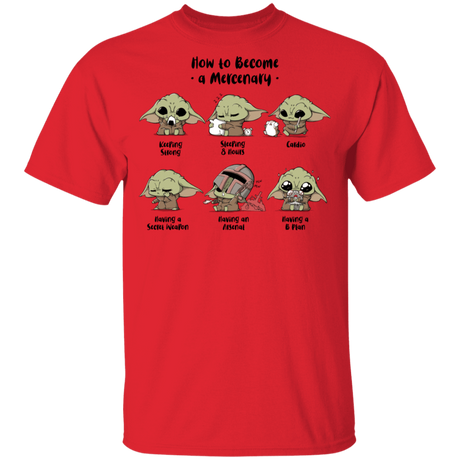 T-Shirts Red / YXS Become A Mercenary Youth T-Shirt