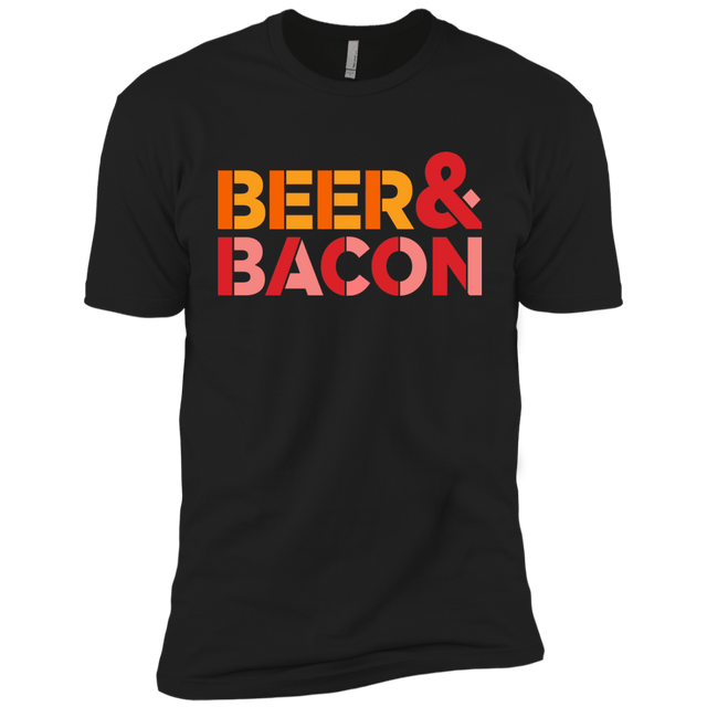 T-Shirts Black / YXS Beer And Bacon Boys Premium T-Shirt