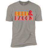 T-Shirts Light Grey / YXS Beer And Bacon Boys Premium T-Shirt