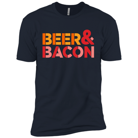 T-Shirts Midnight Navy / YXS Beer And Bacon Boys Premium T-Shirt