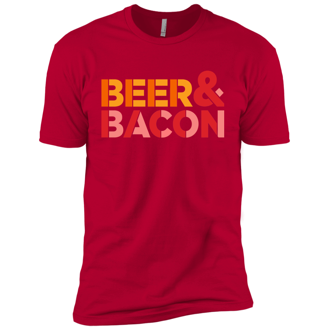T-Shirts Red / YXS Beer And Bacon Boys Premium T-Shirt