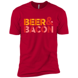 T-Shirts Red / YXS Beer And Bacon Boys Premium T-Shirt