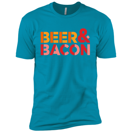 T-Shirts Turquoise / YXS Beer And Bacon Boys Premium T-Shirt