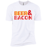 T-Shirts White / YXS Beer And Bacon Boys Premium T-Shirt