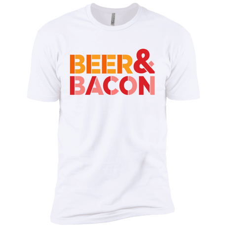 T-Shirts White / YXS Beer And Bacon Boys Premium T-Shirt