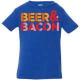 T-Shirts Royal / 6 Months Beer And Bacon Infant PremiumT-Shirt