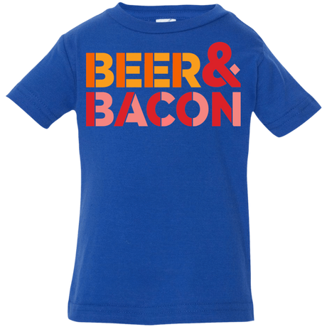 T-Shirts Royal / 6 Months Beer And Bacon Infant PremiumT-Shirt